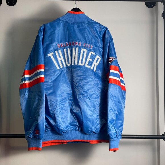 Starter Oklahoma City Thunder satin jacket size 2XL - Picture 2 of 3